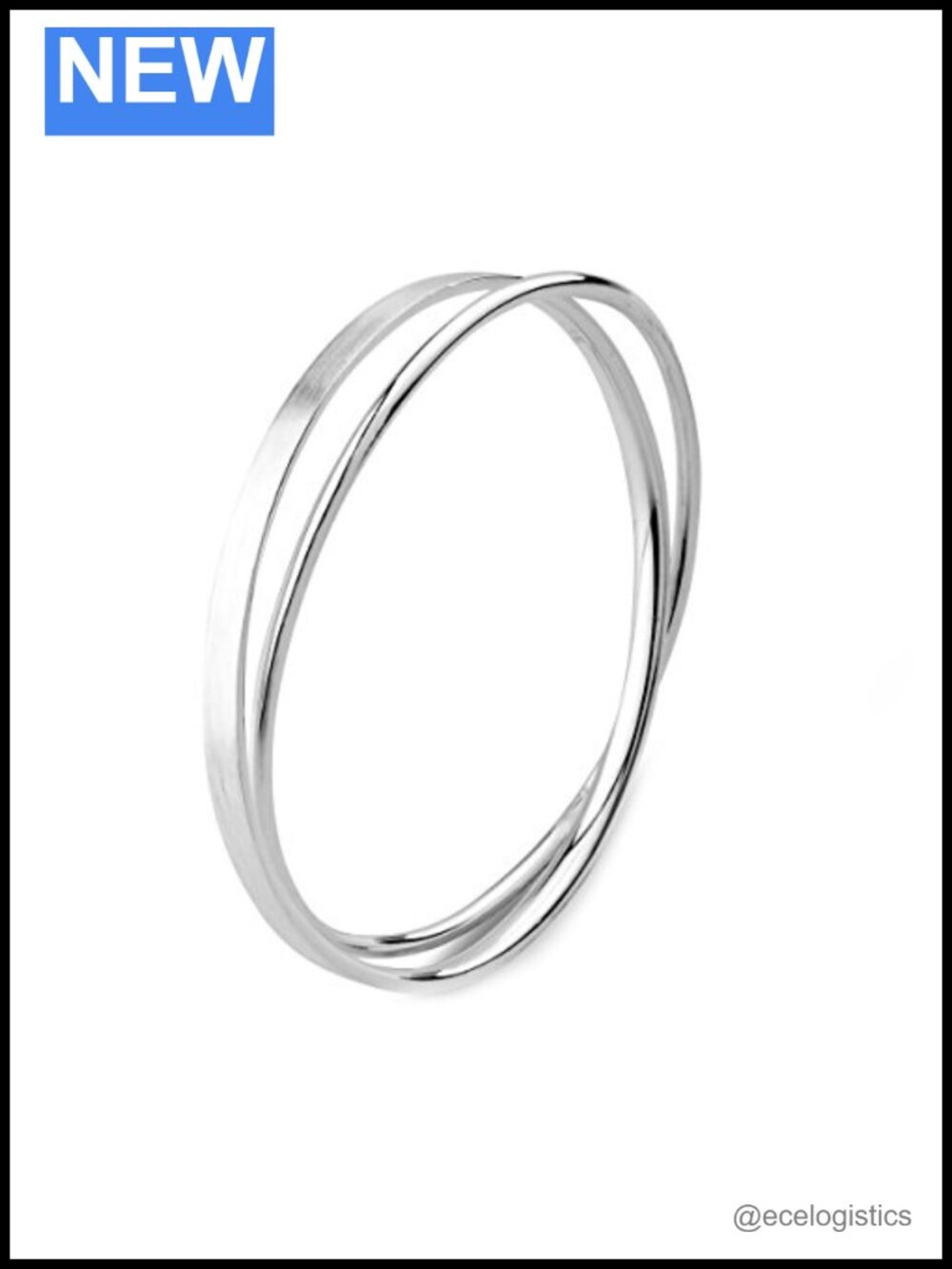Sterling Silver Twisted Bangle Bracelet for Women Polished Classic